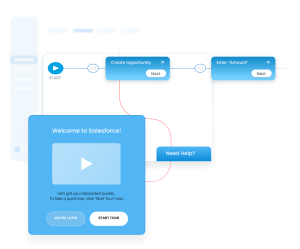 Image showing Apty’s contextual in-app guidance