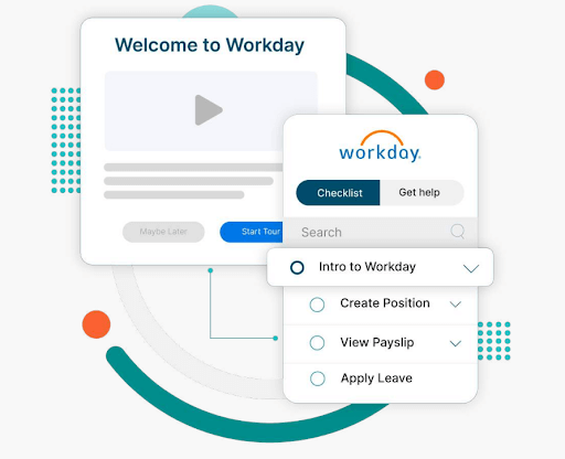 Interface of Workday 